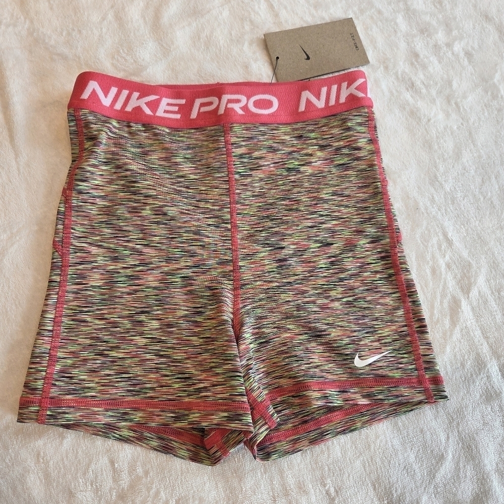 Nike Pro Women's High Rise 3" Training Shorts - HJ6348-629 - XS New Yoga Running